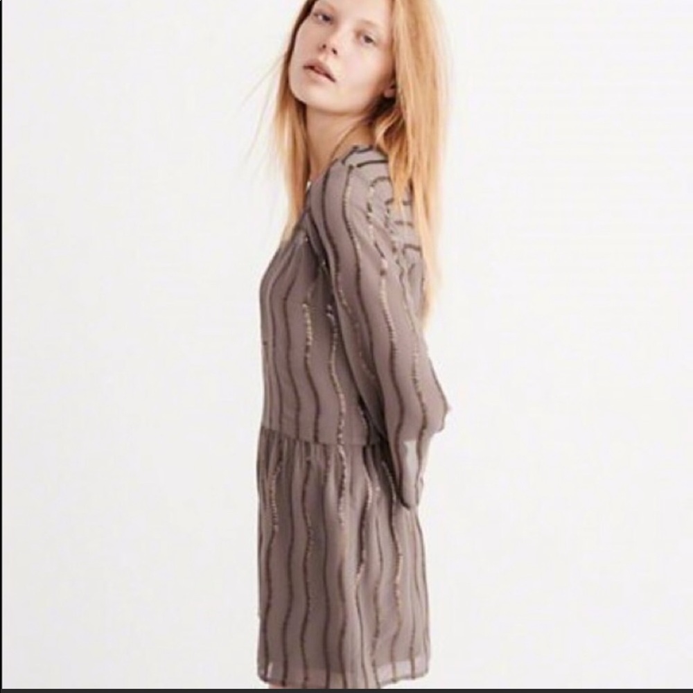 Abercrombie & Fitch Brown gold dressy short Romper